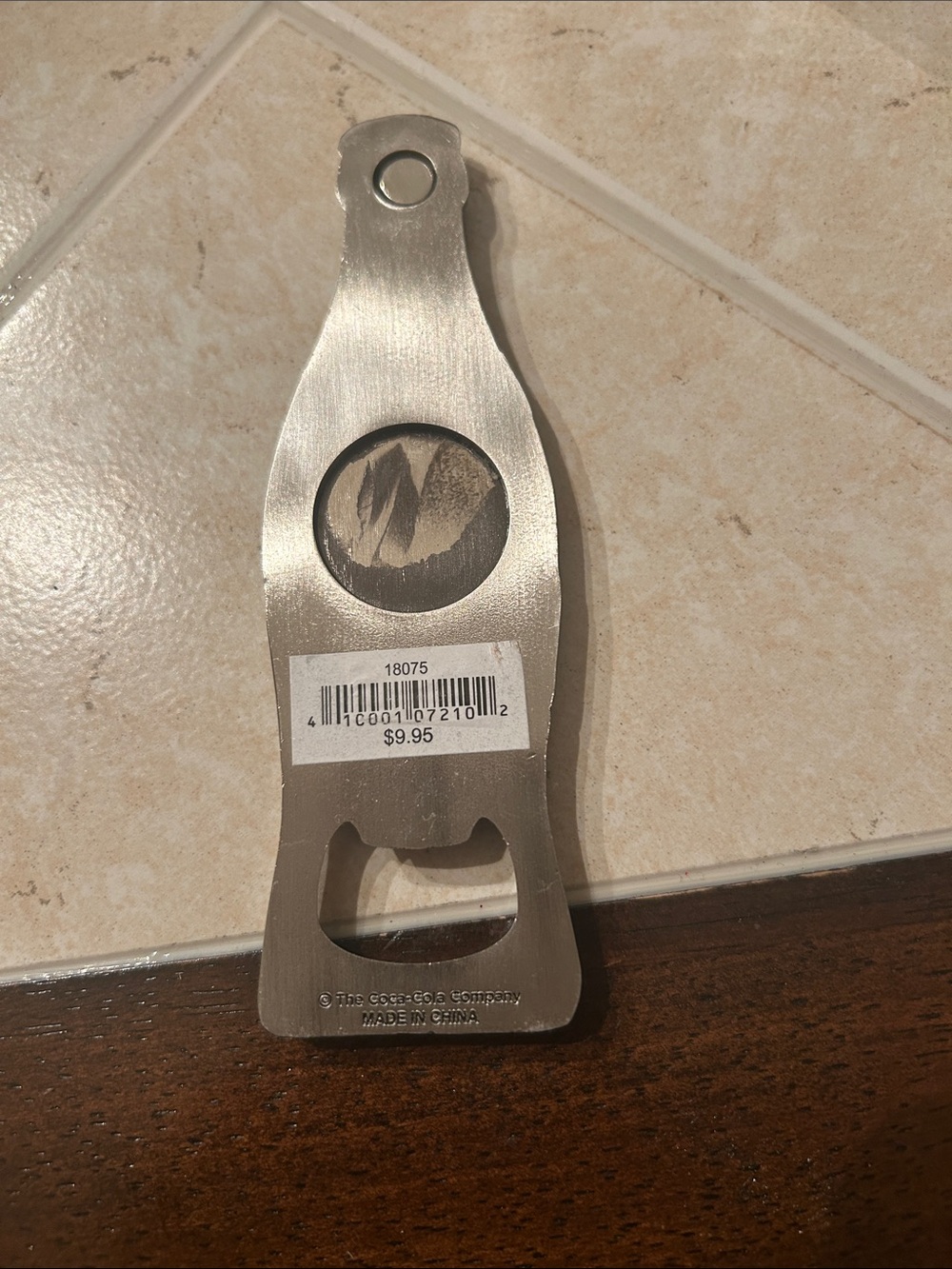 Coca Cola Silver Bottle-Shaped Opener
